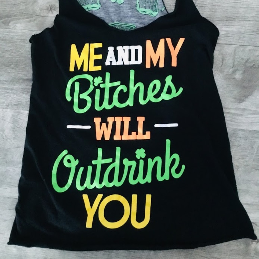 Spencers Women's Black Saint Patricks Day Tank top